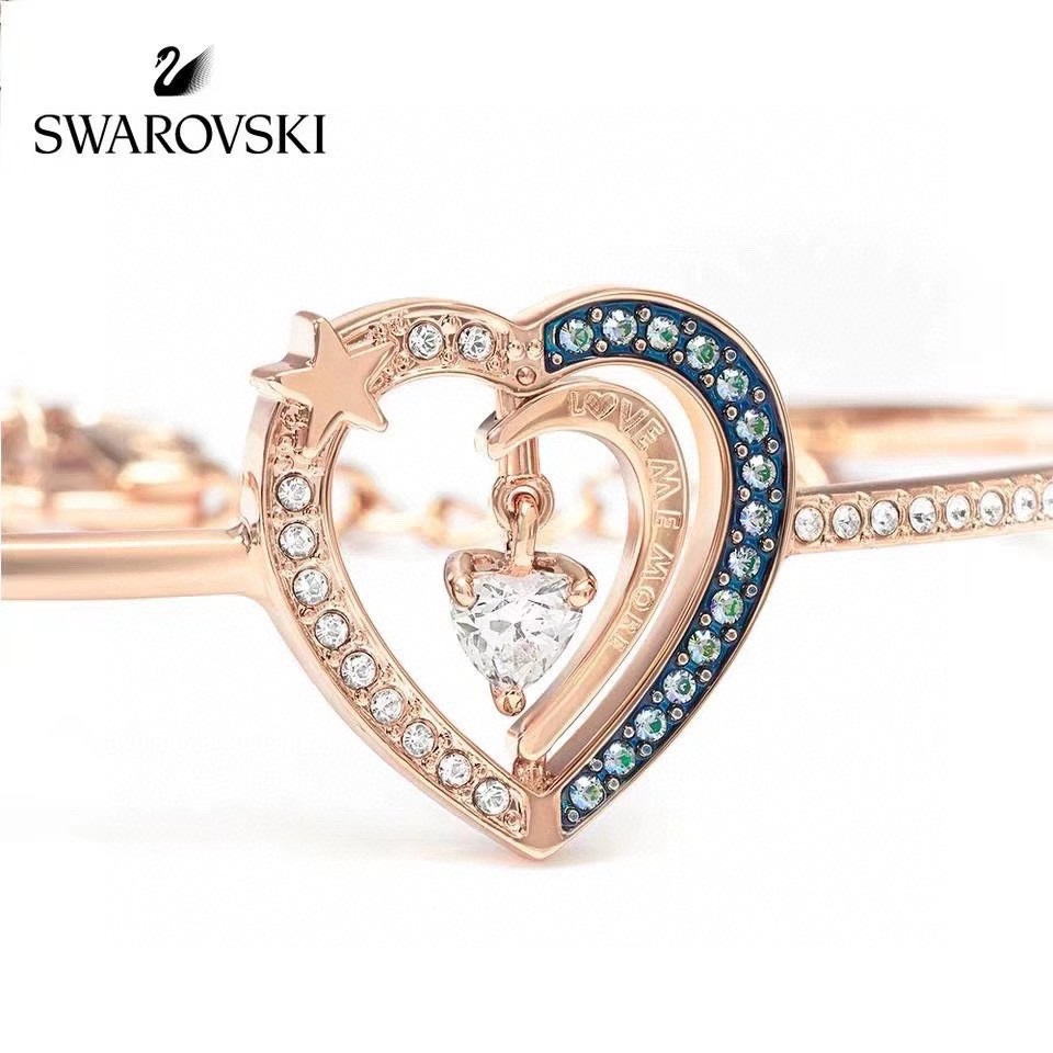 Romantic Swarovski Star Night Heart Bracelet: Elegant Design for Her in Your Life