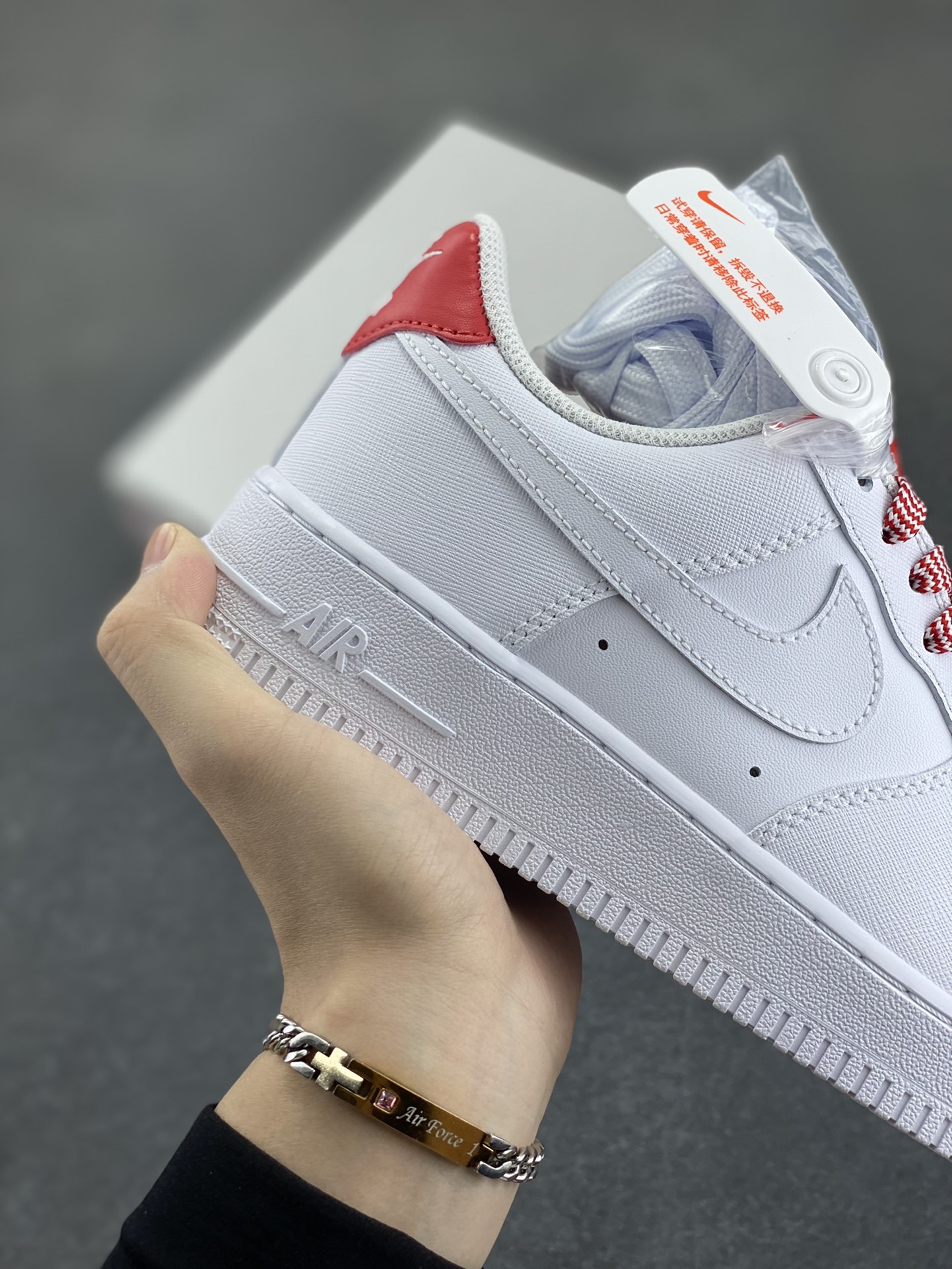 Nike Air Force 1 Low Embossed White Red - Authentic Air Force Edition 7 i1746817665 4468 5