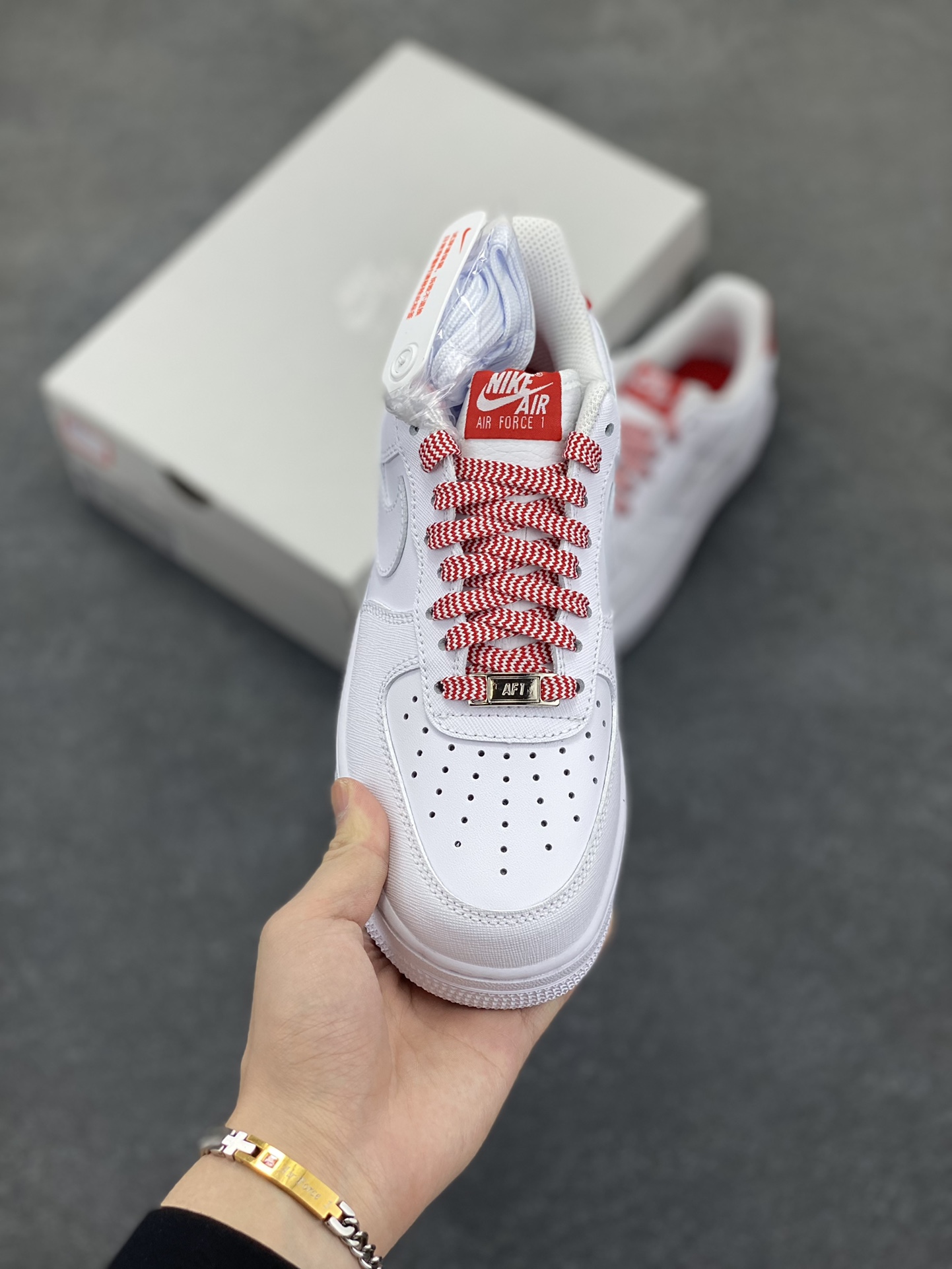 Nike Air Force 1 Low Embossed White Red - Authentic Air Force Edition 3 i1746817665 6366 1
