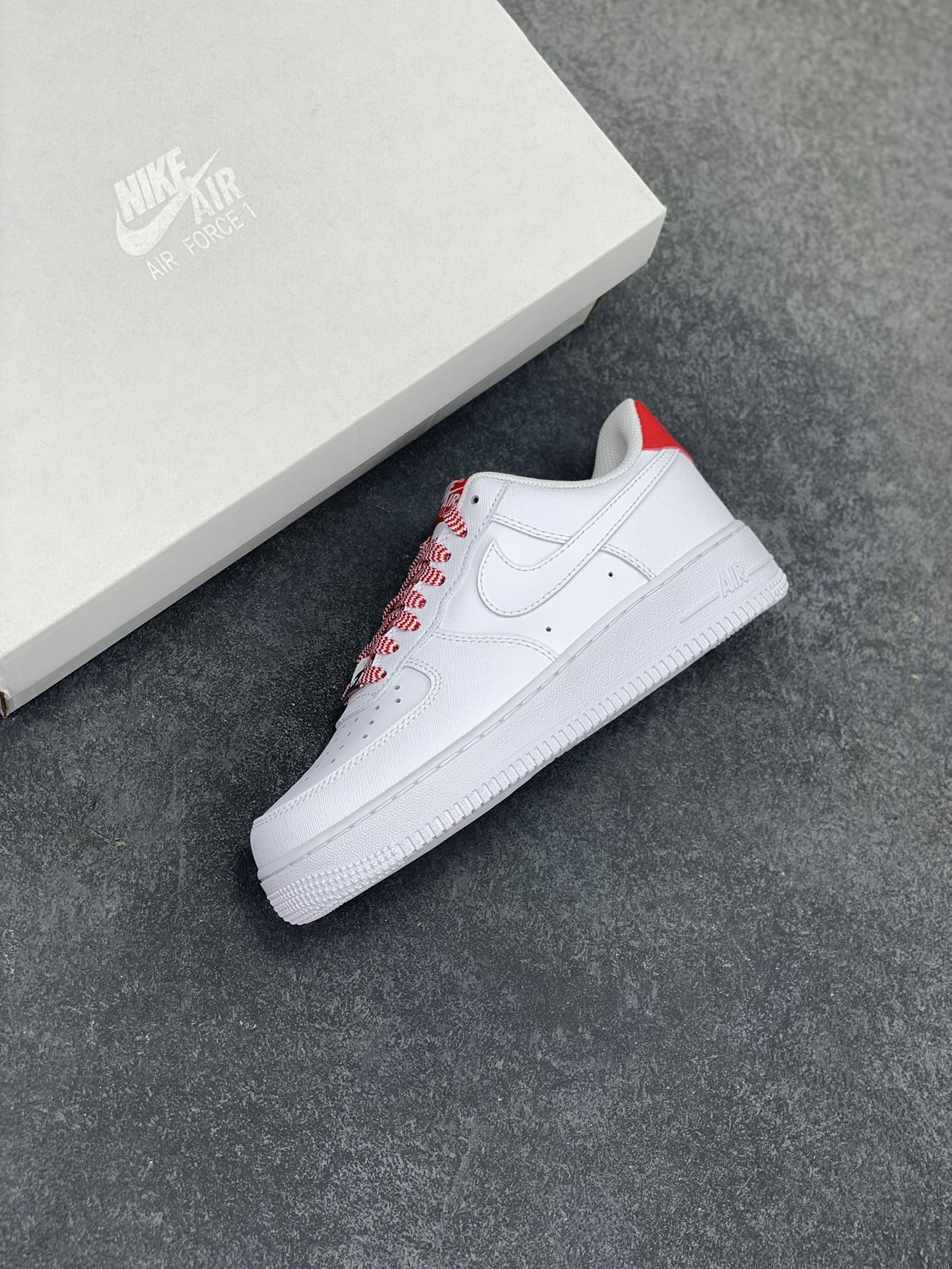 Nike Air Force 1 Low Embossed White Red - Authentic Air Force Edition 8 i1746817665 7196 6