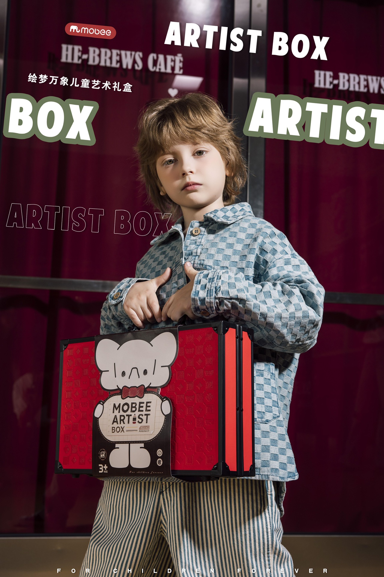 Mobee Artist Box for Kids Ages 8+, Drawing Set with Fashionable Design