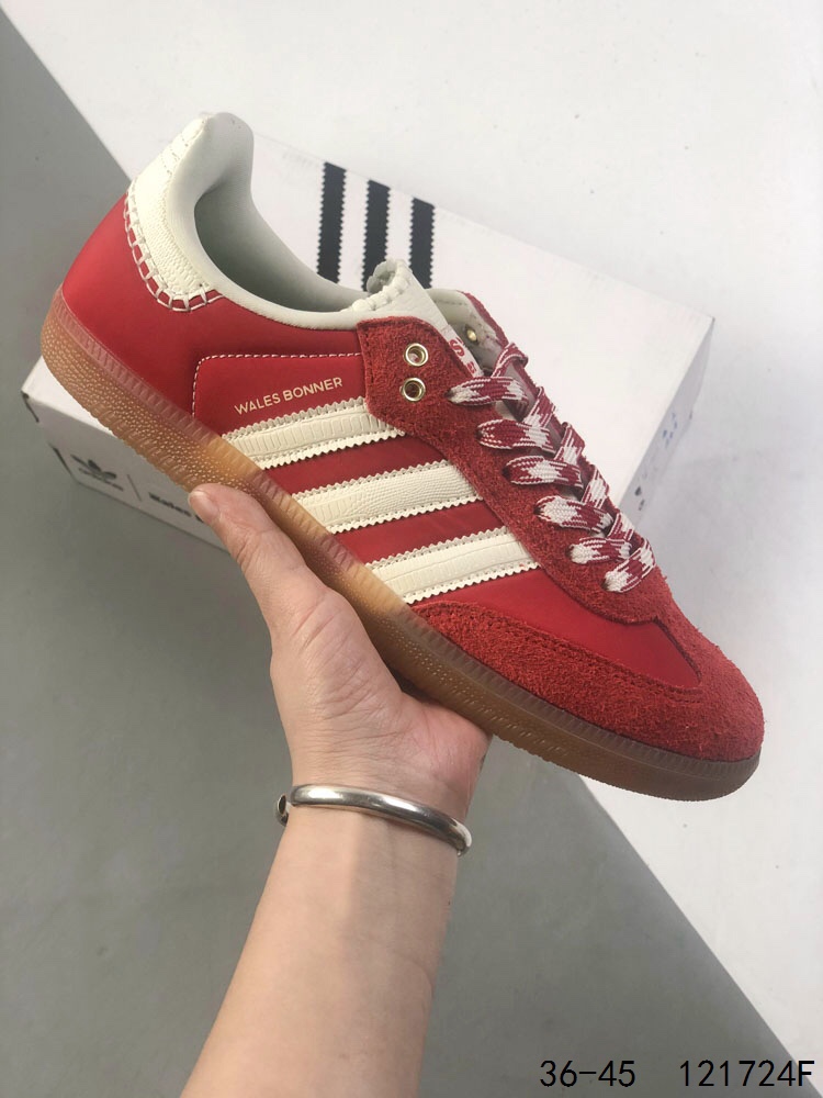 Adidas Originals Samba Vegan OG Wales Bonner Red Casual Sneakers 2 i1746864127 8159 0