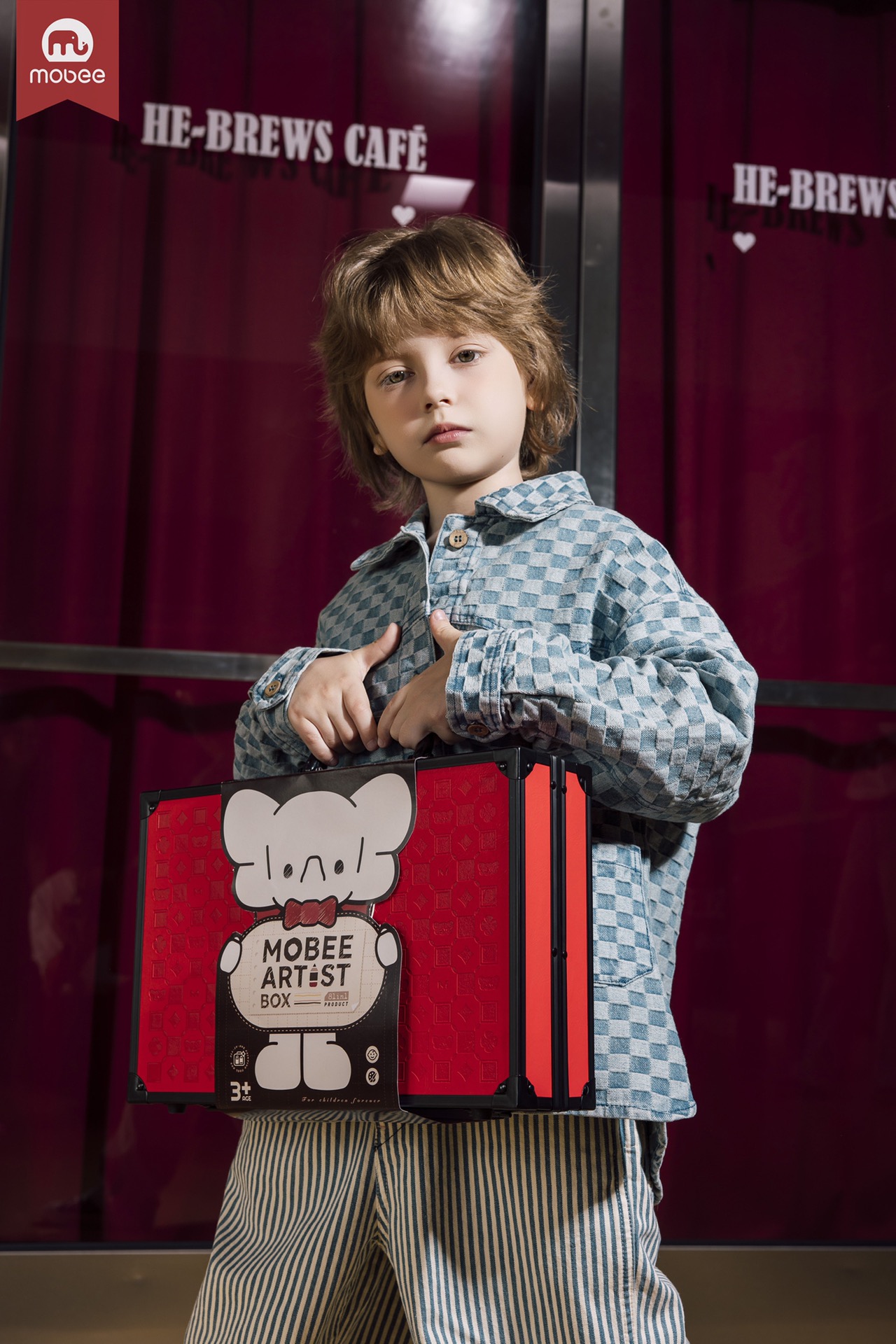 Mobee Artist Box: Unisex Hard-Shell Art Set for Creative Kids Ages 3+