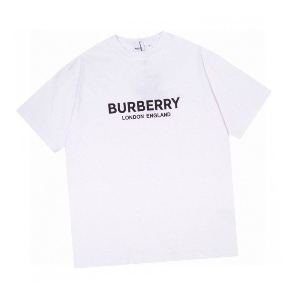 巴宝莉/Burberry 夏季新款伦敦限定字母logo圆领短袖T恤