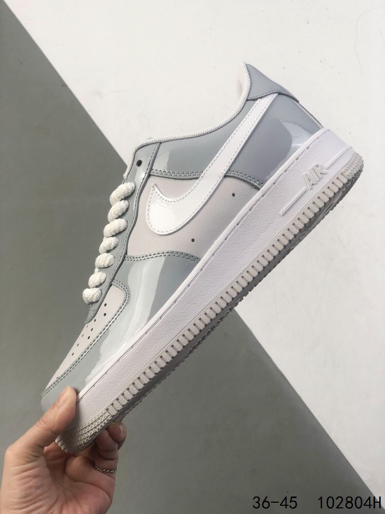 Nike Air Force 1 Low Casual Sneakers - Gray and White 7 i1746889287 7124 5