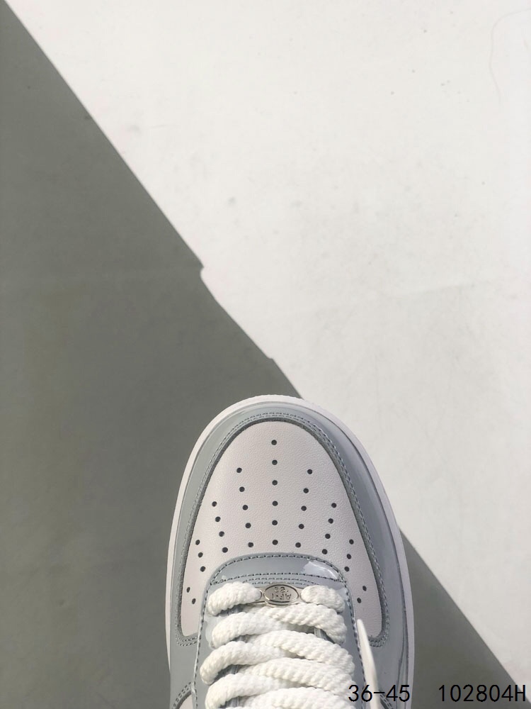 Nike Air Force 1 Low Casual Sneakers - Gray and White 9 i1746889287 7250 7
