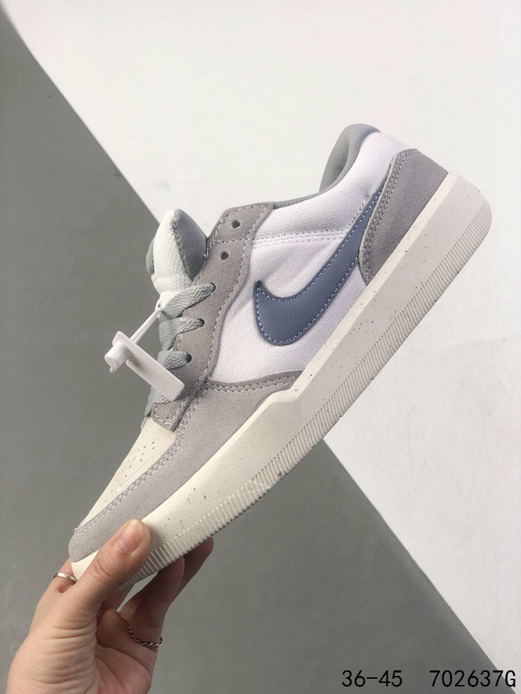 Nike SB Force 58 Skate Shoes - Grey/White, Comfortable & Durable Design 7 i1746971314 3383 5