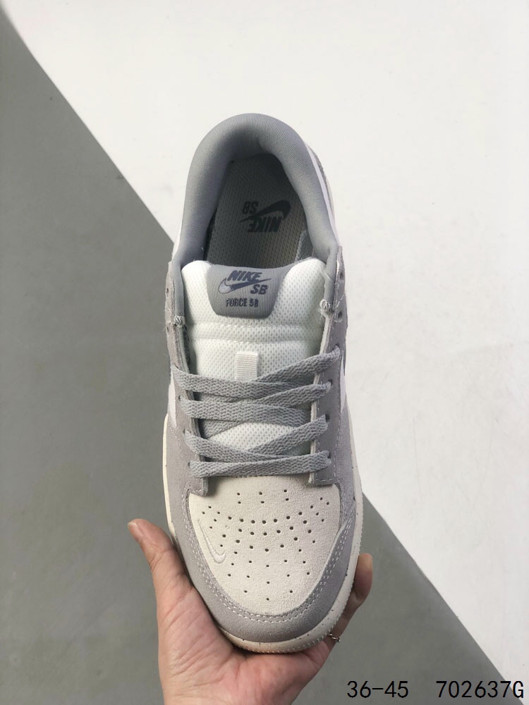 Nike SB Force 58 Skate Shoes - Grey/White, Comfortable & Durable Design 8 i1746971314 8794 6