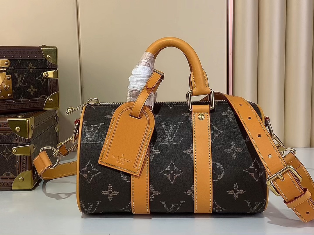 【KEEPALL BANDOULIÈRE  手袋】 m14026  复古（全皮）
视频参考 Wx...