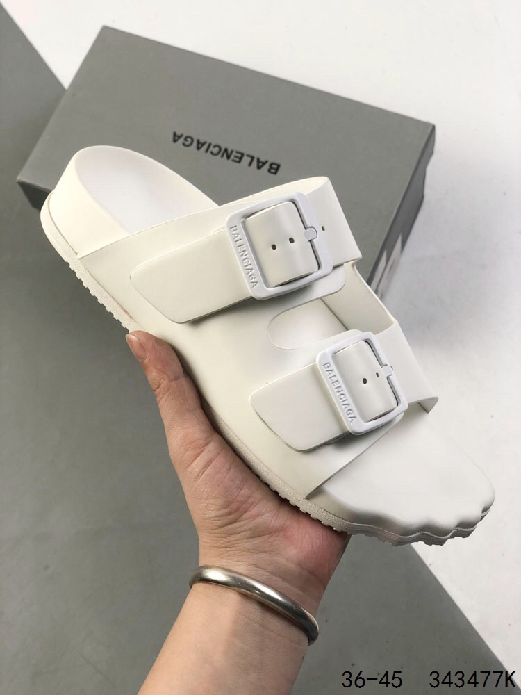 Balenciaga Brown Leather Sandals, Double Buckle, Soft Footbed, Sizes 36-45 3 i1746982977 2858 1