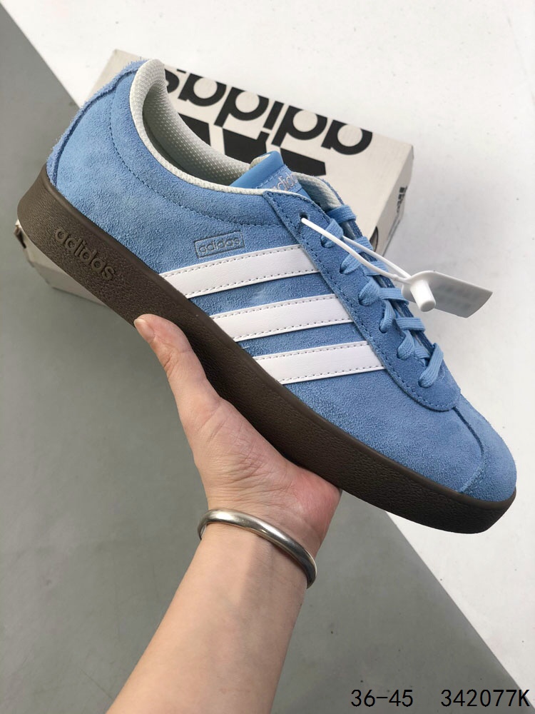 Adidas VL Court Classic Shoes - Light Blue Suede Sneakers for Casual Wear 2 i1746983188 1603 0