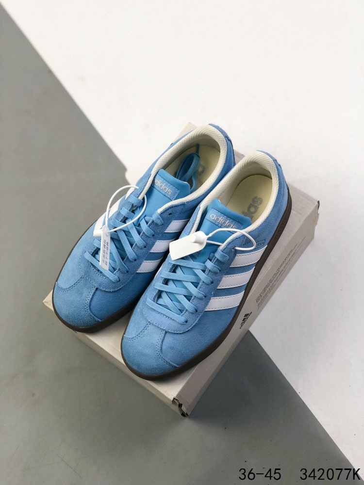 Adidas VL Court Classic Shoes - Light Blue Suede Sneakers for Casual Wear 3 i1746983188 6079 1