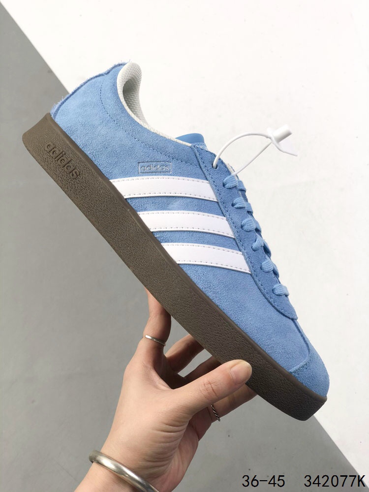 Adidas VL Court Classic Shoes - Light Blue Suede Sneakers for Casual Wear 5 i1746983188 6863 3