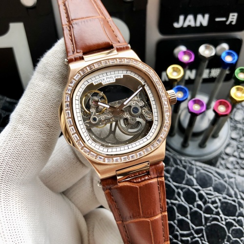 Patek Philippe Nautilus Men's Watch - Exquisite Skeleton Mechanical Design 1 Patek Philippe Nautilus Men's Watch - Exquisite Skeleton Mechanical Design