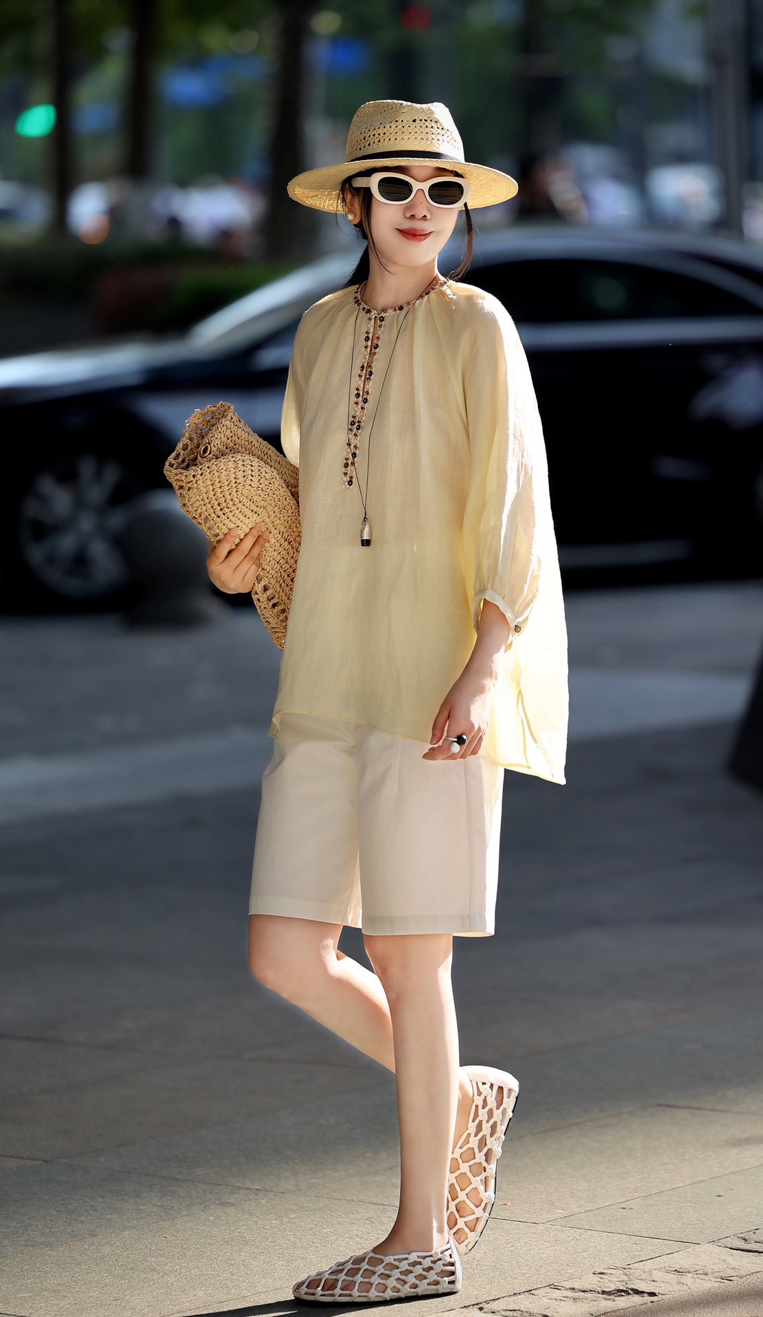 Elegant Linen Top with Embroidered Details | French Resort Style 3 i1747023695 9530 2