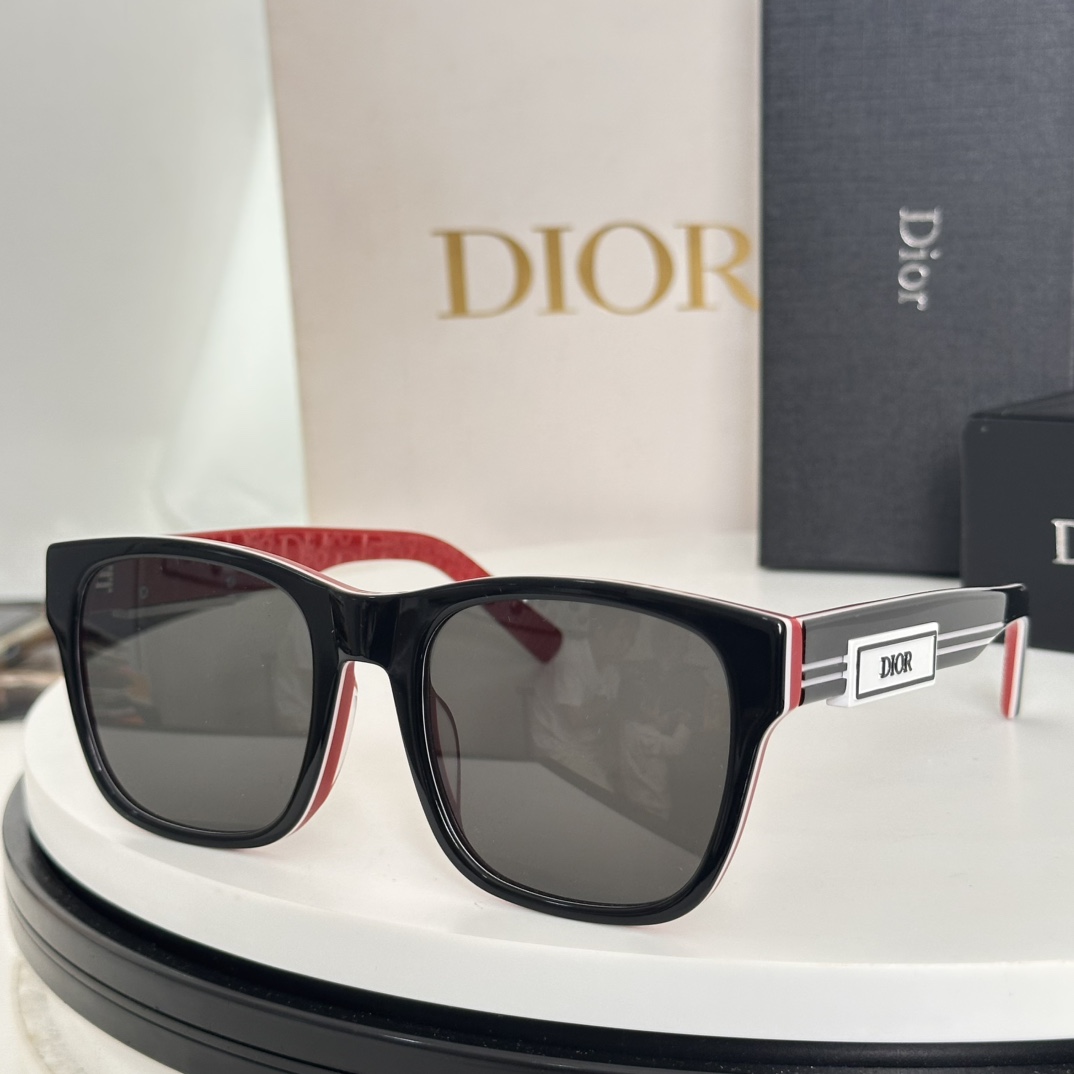  ‼️新品 🔥迪奥板材字母太阳眼镜 Dior B23 S2F 时尚CD高级方形潮款墨镜🕶 男女款 素颜百