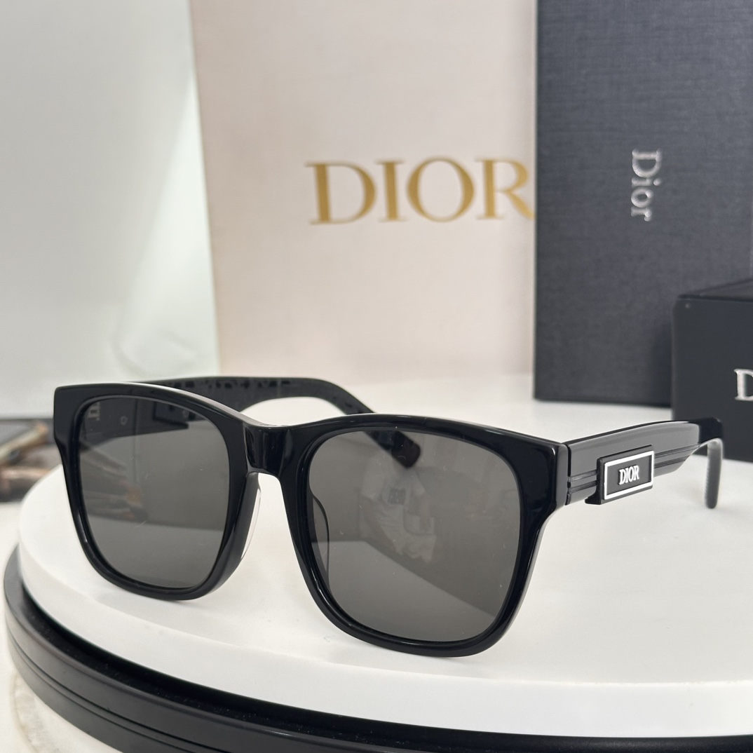  ‼️新品 🔥迪奥板材字母太阳眼镜 Dior B23 S2F 时尚CD高级方形潮款墨镜🕶 男女款 素颜百