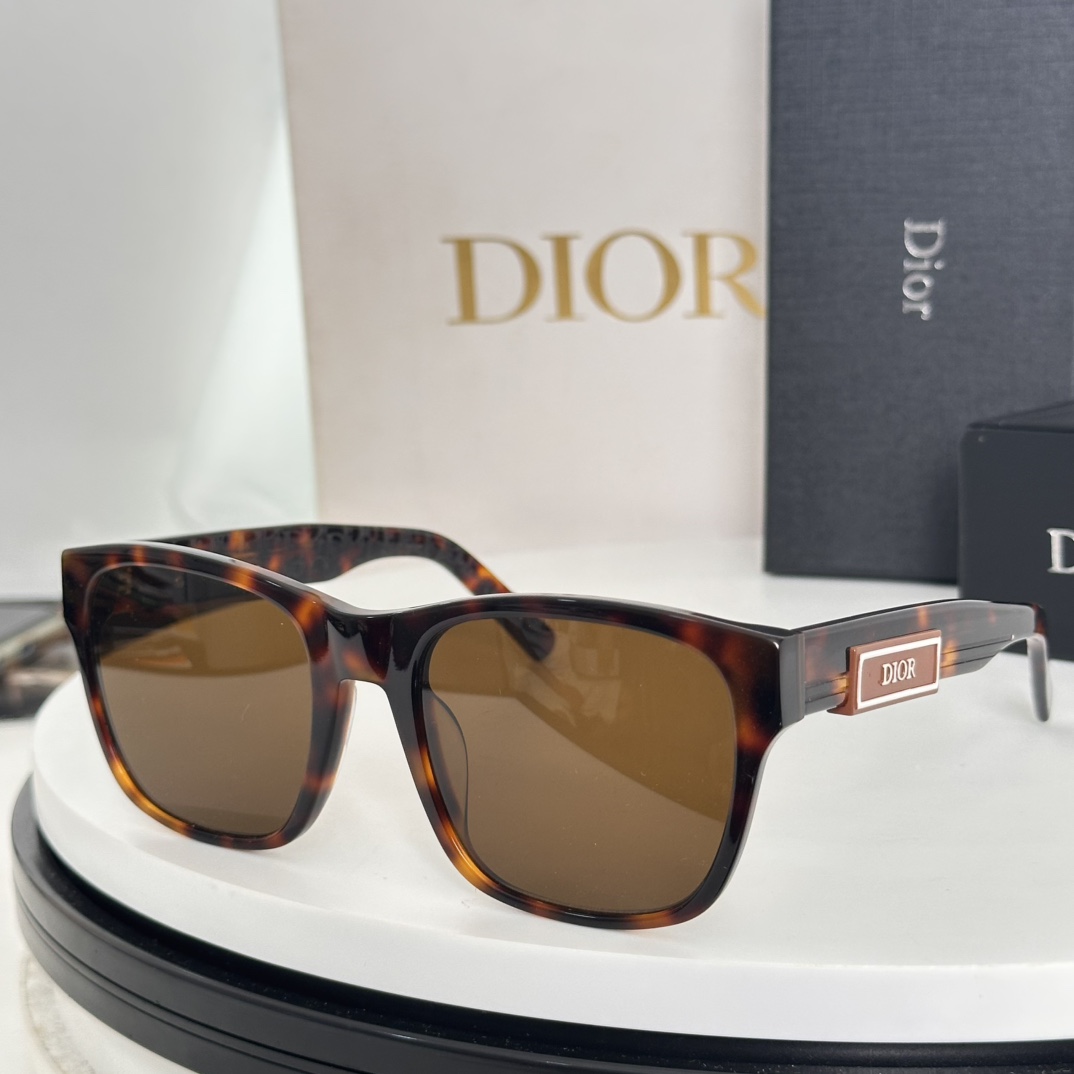  ‼️新品 🔥迪奥板材字母太阳眼镜 Dior B23 S2F 时尚CD高级方形潮款墨镜🕶 男女款 素颜百