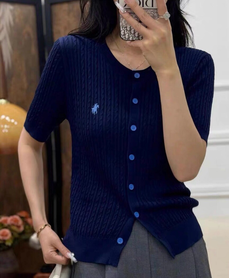 Women's Fine Knit Cardigan with Embroidered Logo - Soft Tencel Fabric 2 i1747044277 9425 2