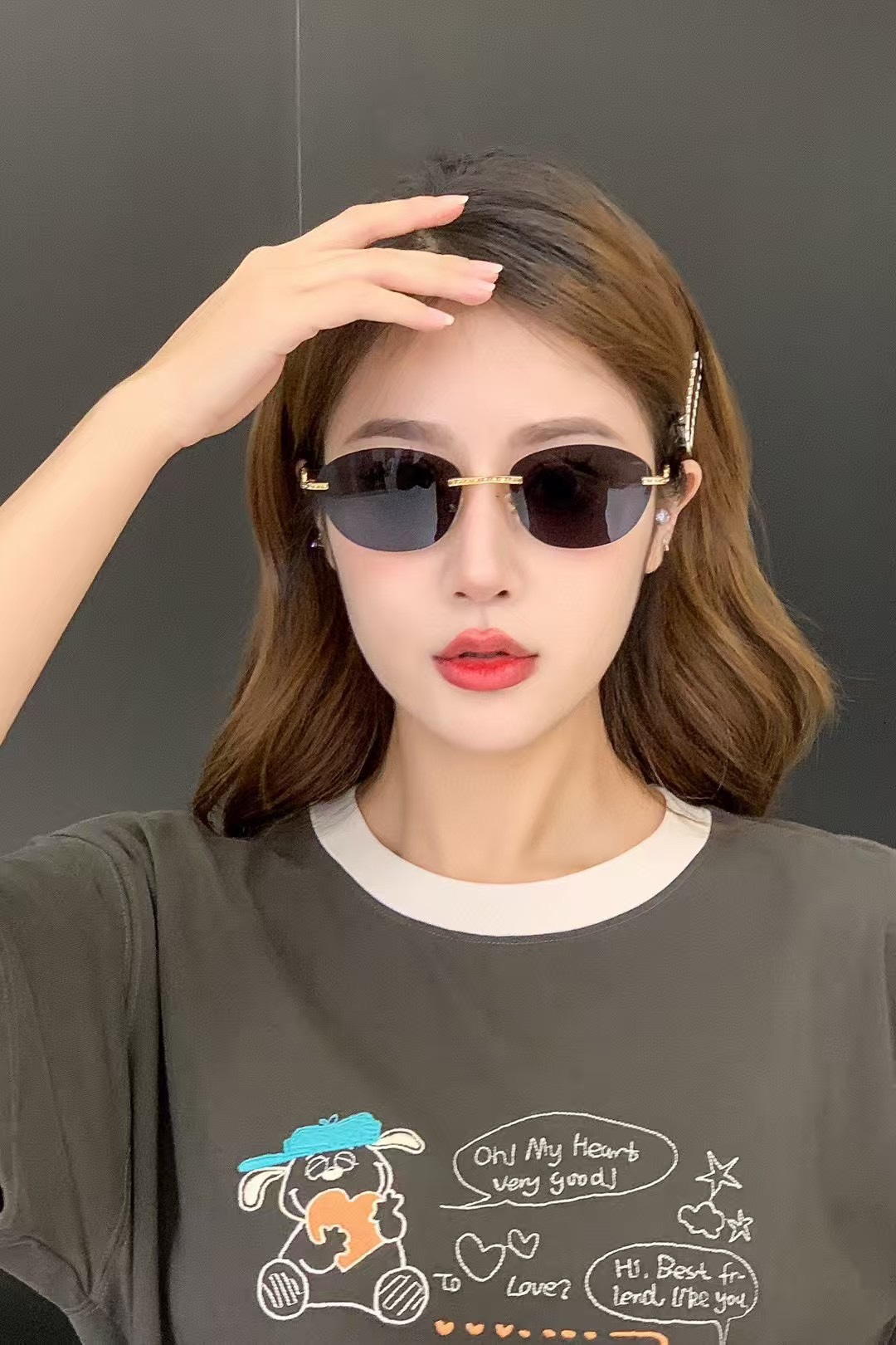  ‼️ 模特图 Cartie*卡家 ✨CT0486S Size：60口18-140 不挑脸型 简约大气 