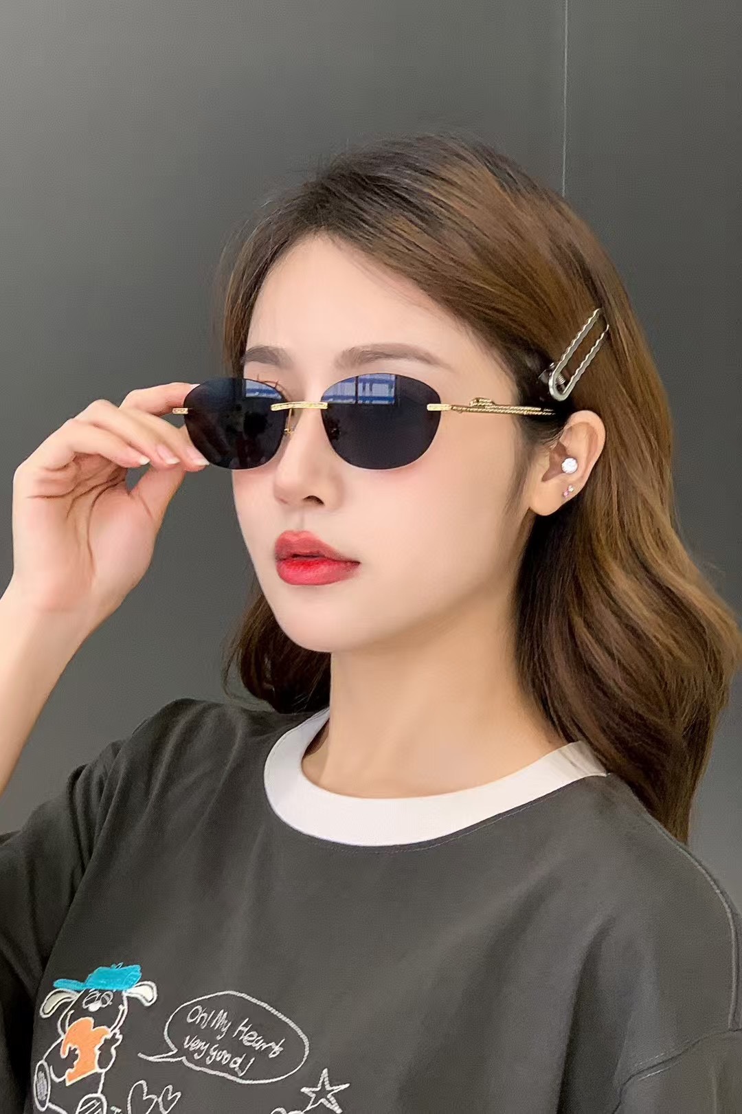  ‼️ 模特图 Cartie*卡家 ✨CT0486S Size：60口18-140 不挑脸型 简约大气 