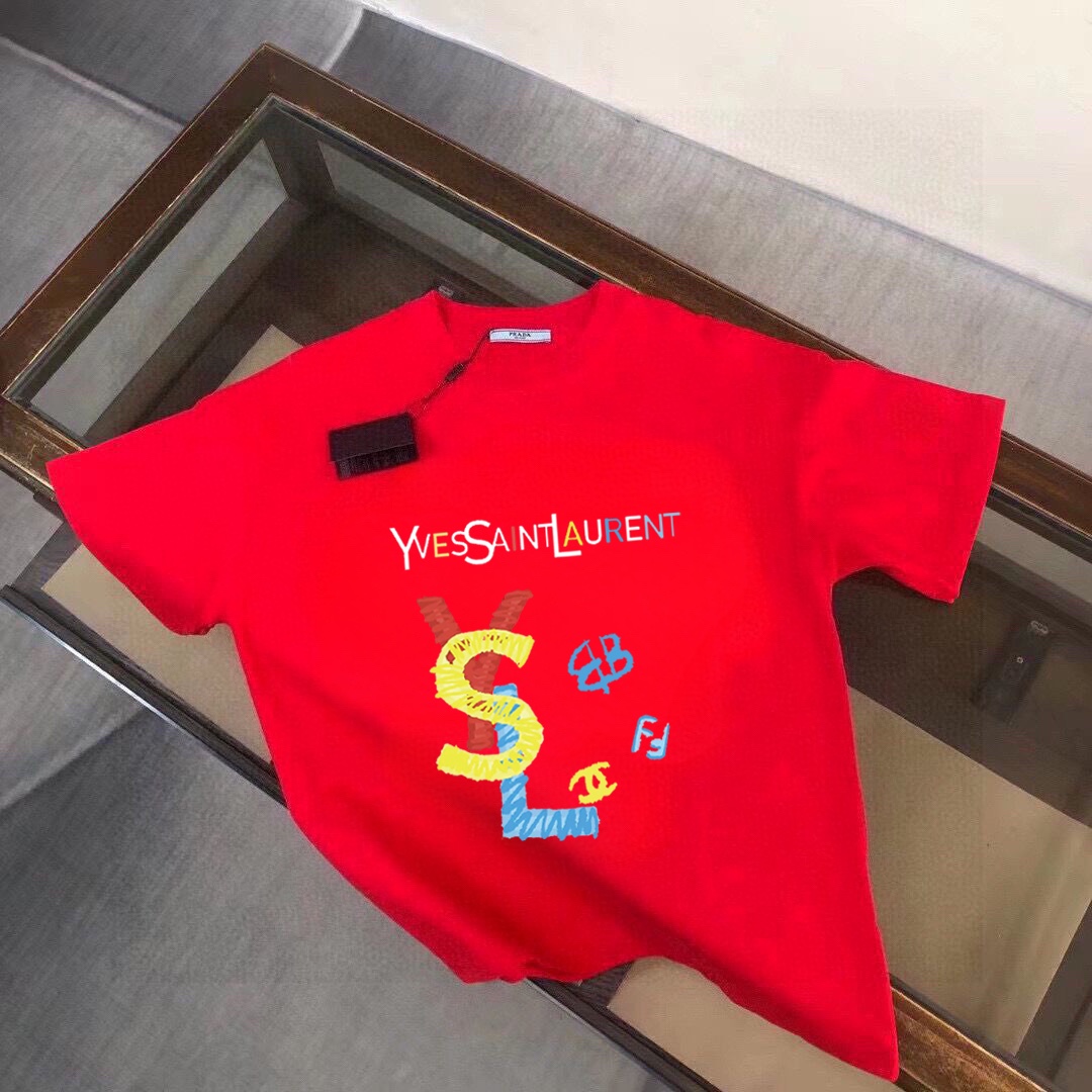 Saint Laurent 品牌【YSL圣罗兰】(胖子福音) 男士休闲短袖T恤 2025春夏新品