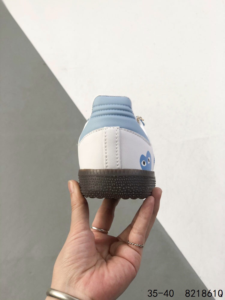 Adidas Samba Vegan OG CDG Play Low-Top Sneakers - Blue/White 10 i1747065019 5348 8