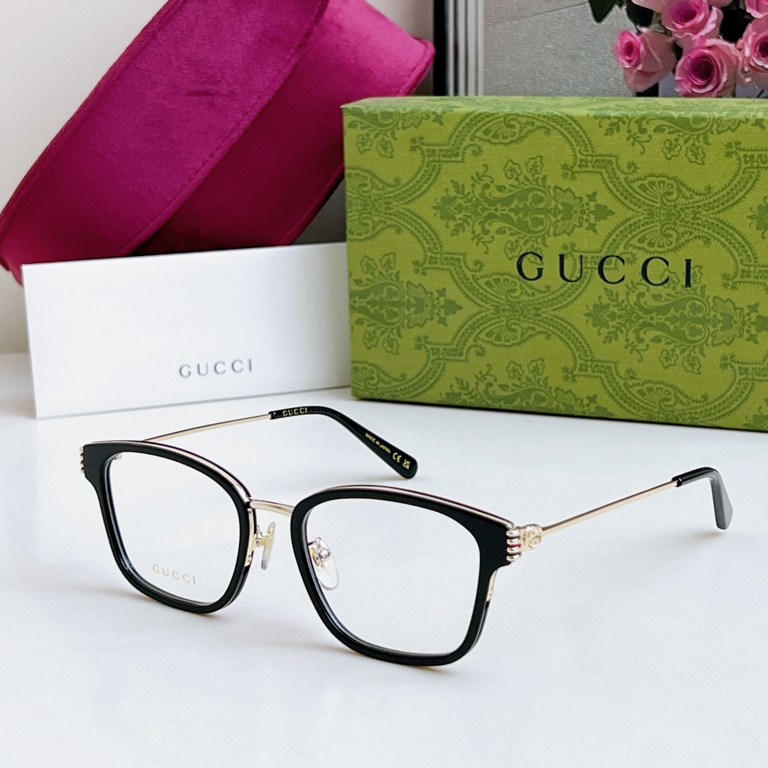  GUCC* 新品
MOD：GG1886OA 
SIZE：53口20-145
原版高品质
配光百搭镜框
