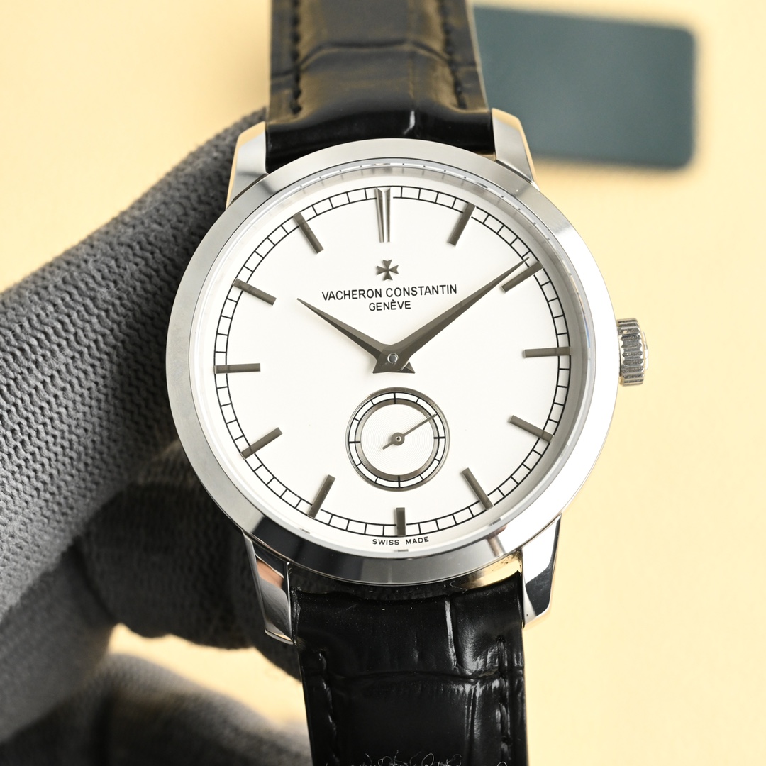 Vacheron Constantin Patrimony Style Men's Watch, Automatic Movement, Leather Band