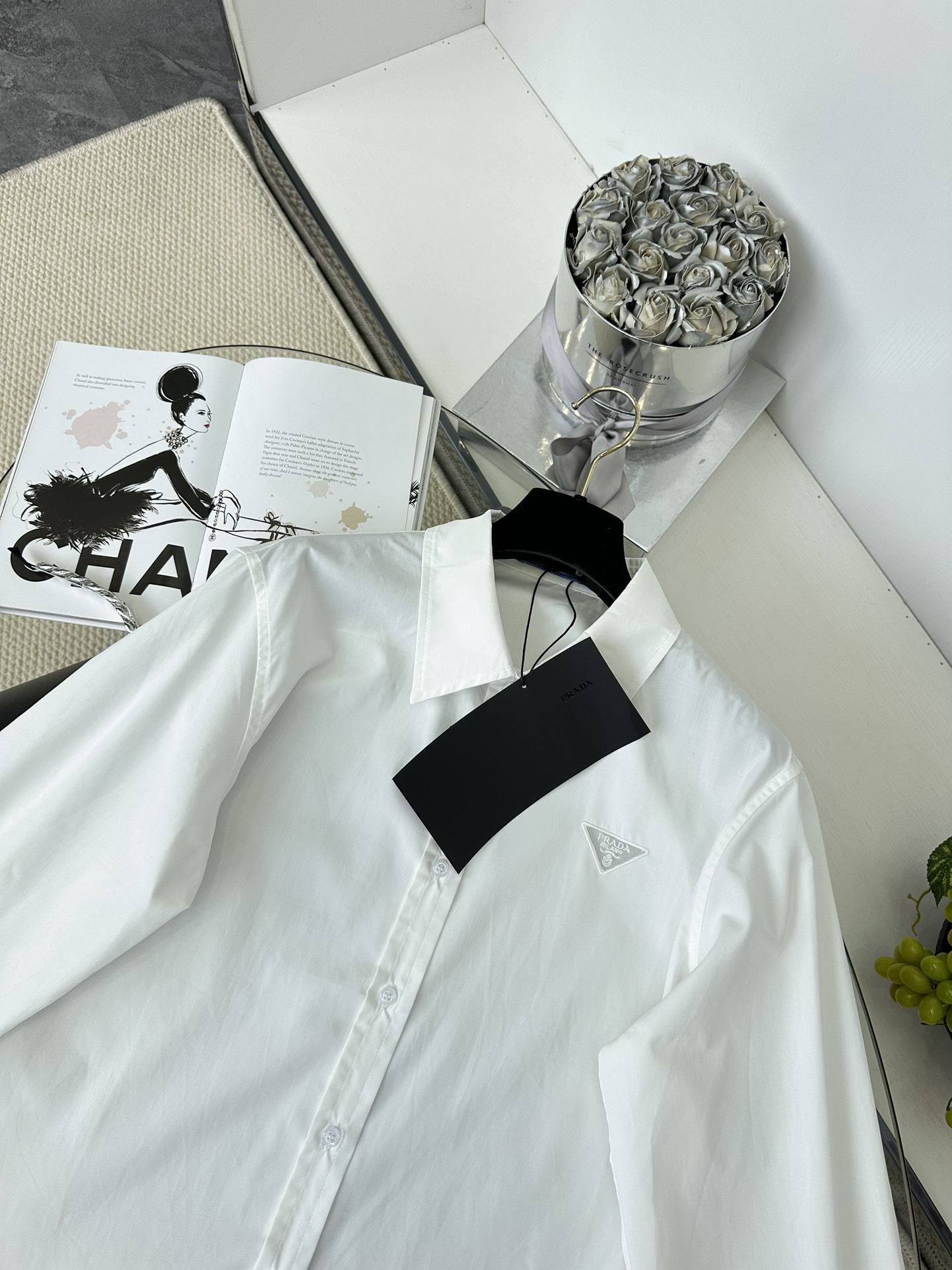 Prada Embroidered Logo Dress with Size Options and Collar Shirt1 Synced - 图片 8