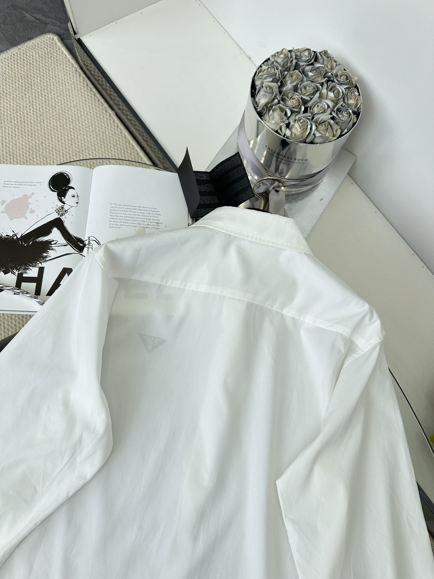 Prada Embroidered Logo Dress with Size Options and Collar Shirt1 Synced - 图片 6