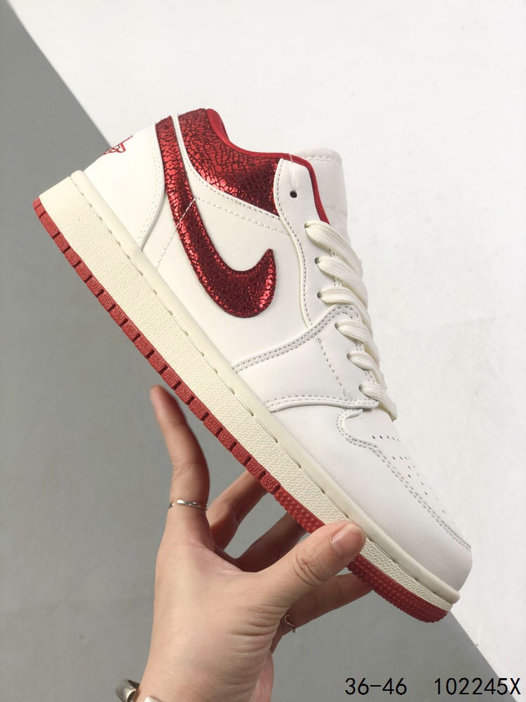 Air Jordan 1 Low White/Red Retro Sneakers - Classic Style, Modern Comfort 5 i1747094377 3209 3