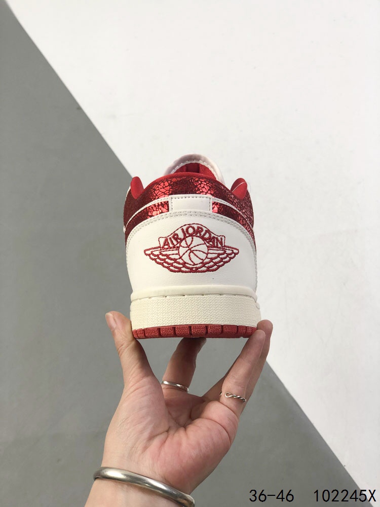 Air Jordan 1 Low White/Red Retro Sneakers - Classic Style, Modern Comfort 10 i1747094377 3793 8