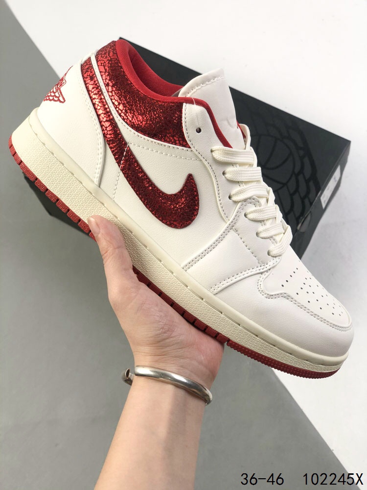 Air Jordan 1 Low White/Red Retro Sneakers - Classic Style, Modern Comfort 2 i1747094377 610 0