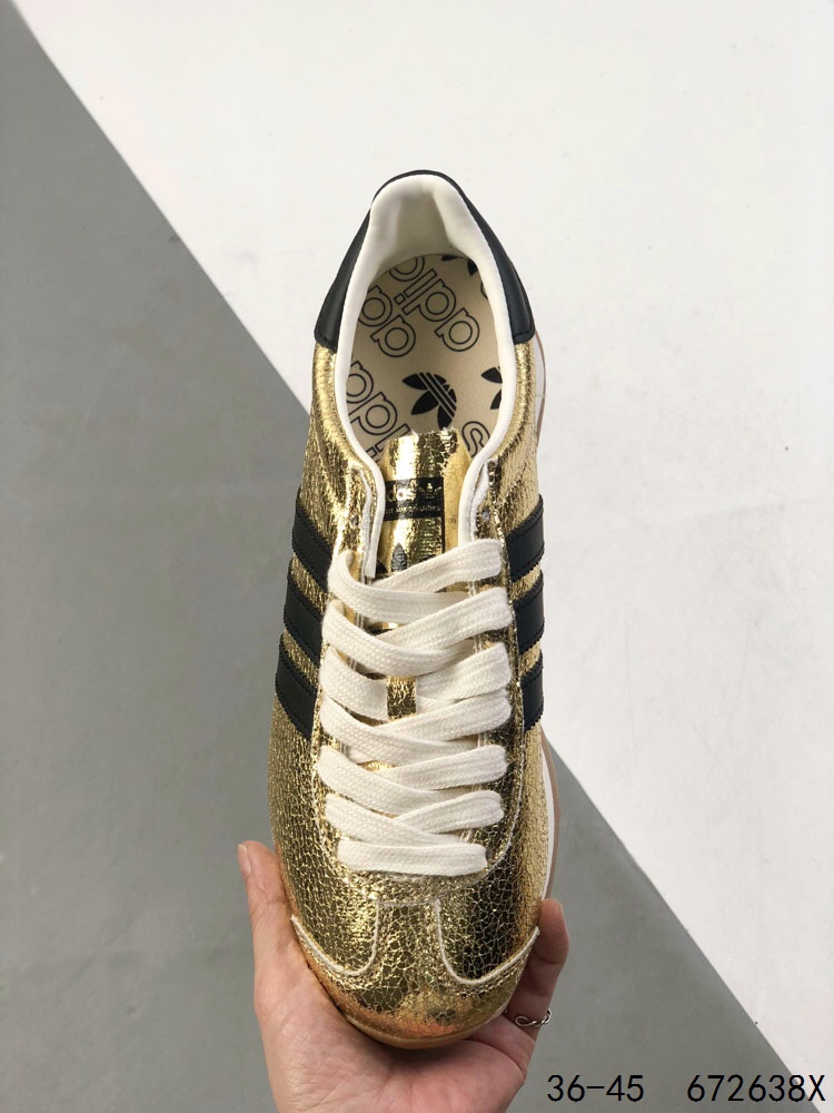 Adidas Originals Country OG Golden Leather Sneakers Retro Running Shoes 8 i1747130567 8622 6