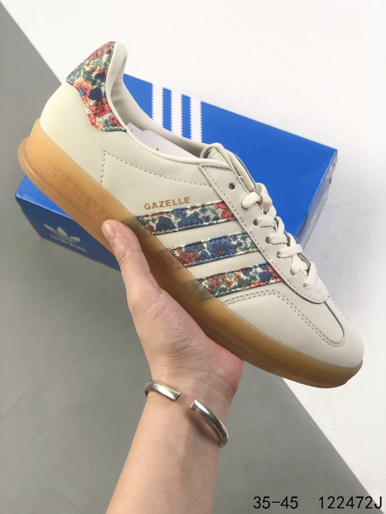 Adidas Gazelle Indoor Low-Top Sneakers - Floral Accents, Cushioned Comfort 2 i1747155748 6987 0