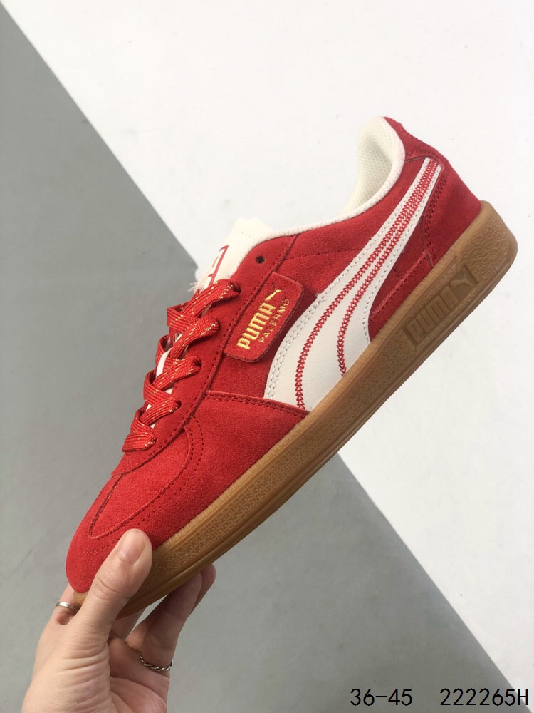 Puma Palermo OG Retro Sneakers - Red Suede Classic Shoes, Unisex Design 7 i1747155957 2768 5