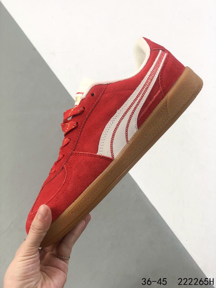 Puma Palermo OG Retro Sneakers - Red Suede Classic Shoes, Unisex Design 4 i1747155957 5011 2