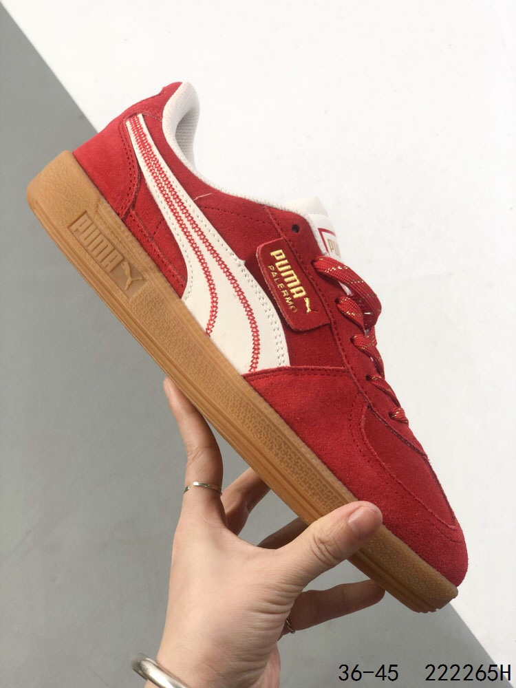Puma Palermo OG Retro Sneakers - Red Suede Classic Shoes, Unisex Design 5 i1747155957 6030 3