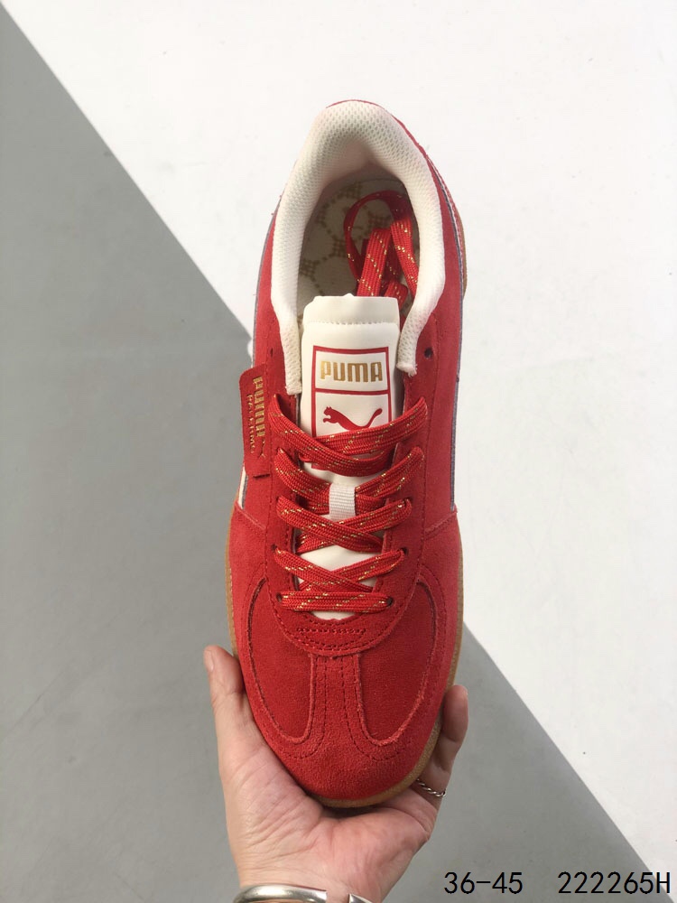 Puma Palermo OG Retro Sneakers - Red Suede Classic Shoes, Unisex Design 8 i1747155957 9051 6