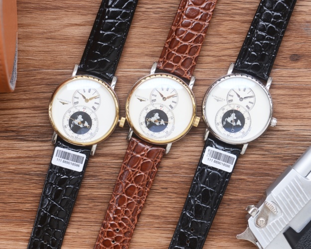 Longines Men's Automatic Mechanical Watch with Leather Band, 40mm Diameter 1 Longines Men's Automatic Mechanical Watch with Leather Band, 40mm Diameter