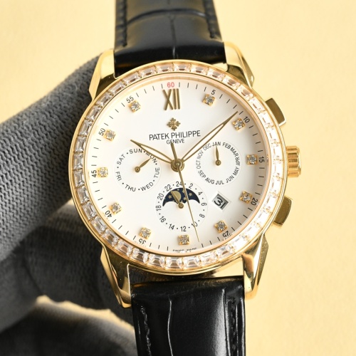 Patek Philippe Complications 5205G-013 Gold Case Diamond Bezel Watch 1 Patek Philippe Complications 5205G-013 Gold Case Diamond Bezel Watch