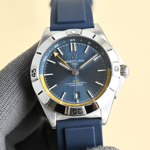 Breitling Chronomat Automatic GMT 40mm Blue Dial Rubber Strap Men's Watch 1 Breitling Chronomat Automatic GMT 40mm Blue Dial Rubber Strap Men's Watch