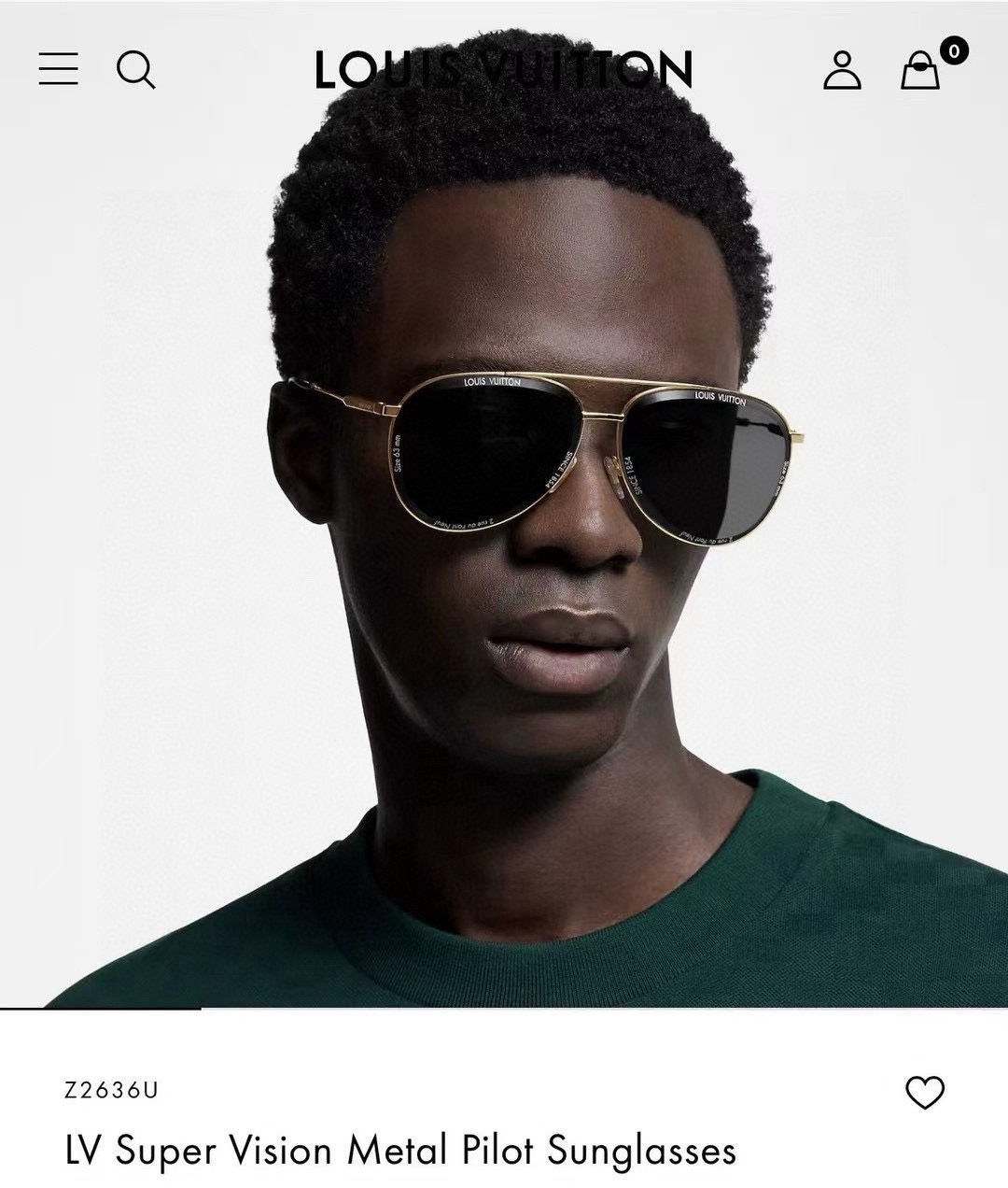  ‼️ 官网图 LOUIS VUITTON
MODEL：Z2649U～Z2607U～Z2636U～Z26