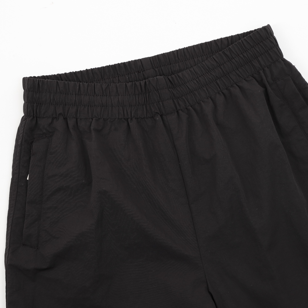 BALENCIAGA/巴黎世家 3M字母小标刺绣短裤 黑色