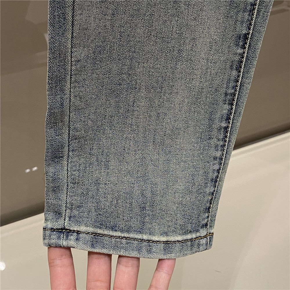 Val*ntino 2025 Indigo Blue Jeans | Island Cotton, Slim Fit Denim Trousers 7 i1747318303 3764 5