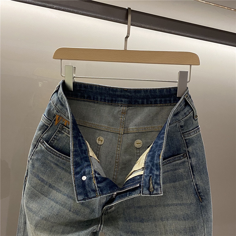 Val*ntino 2025 Indigo Blue Jeans | Island Cotton, Slim Fit Denim Trousers 6 i1747318303 4730 4