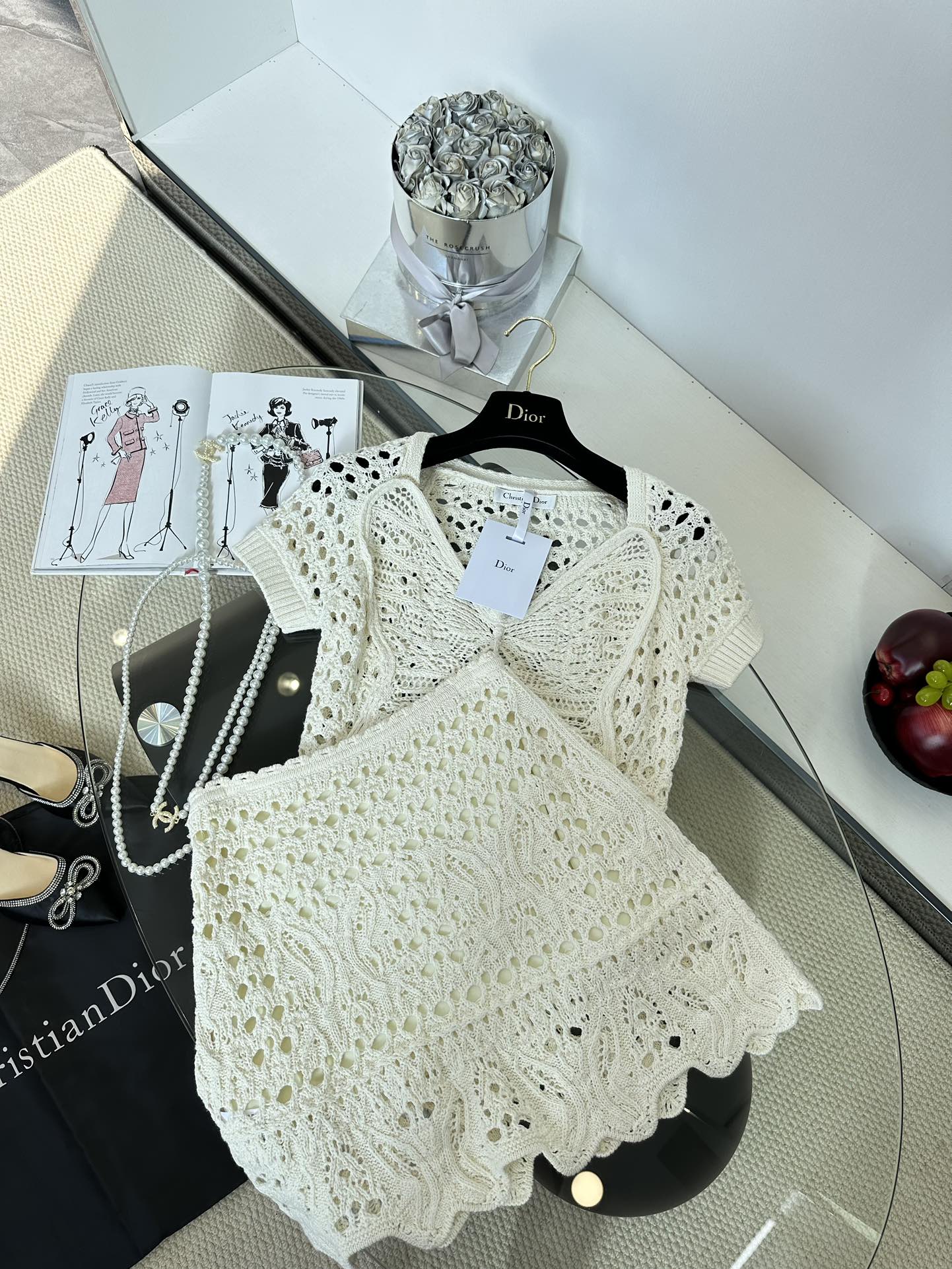 Crochet Knit Set with Floral Embroidery - Elegant Two-Piece Outfit 2 i1747326106 3204 0