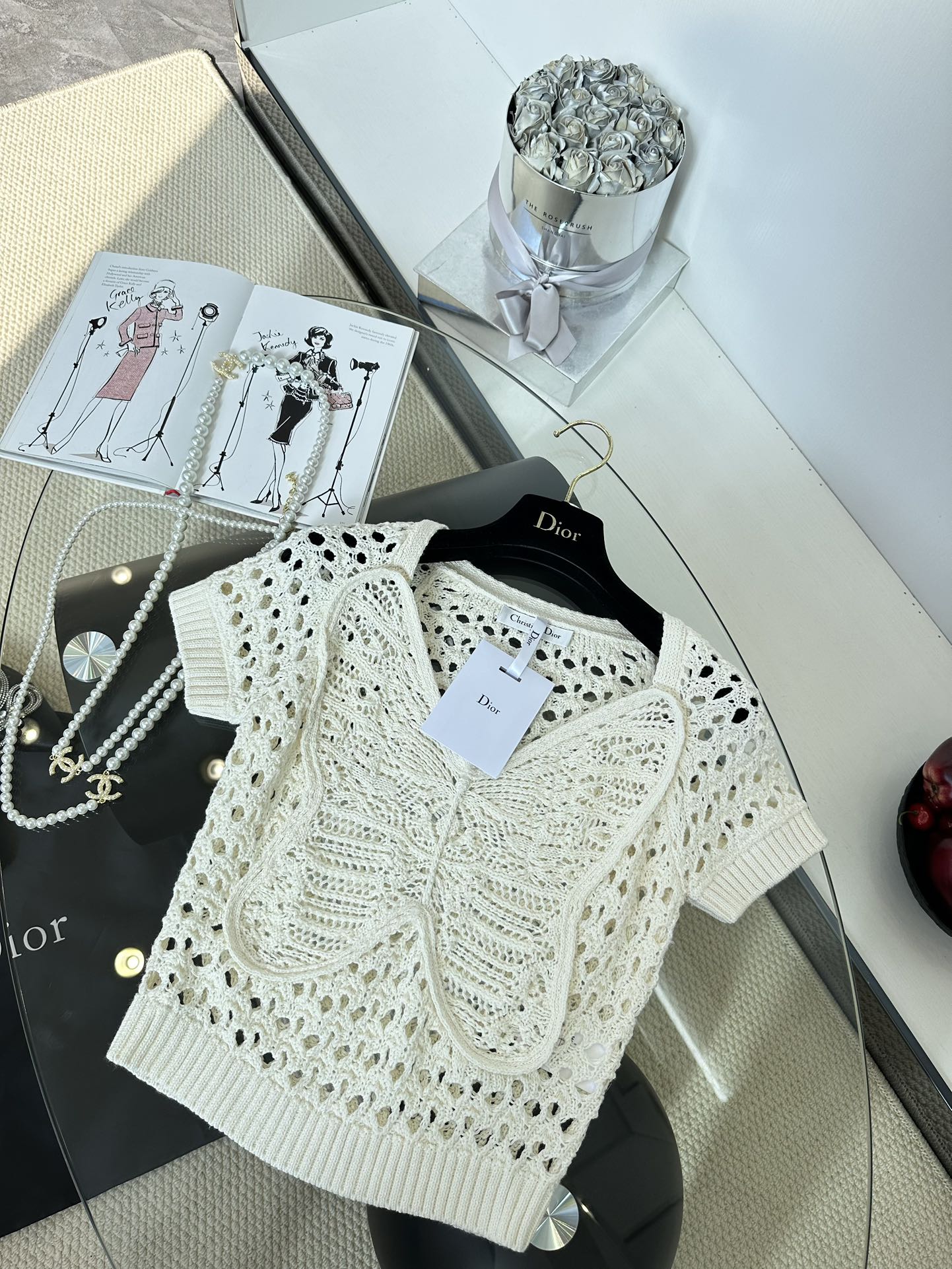 Crochet Knit Set with Floral Embroidery - Elegant Two-Piece Outfit 6 i1747326106 5988 4