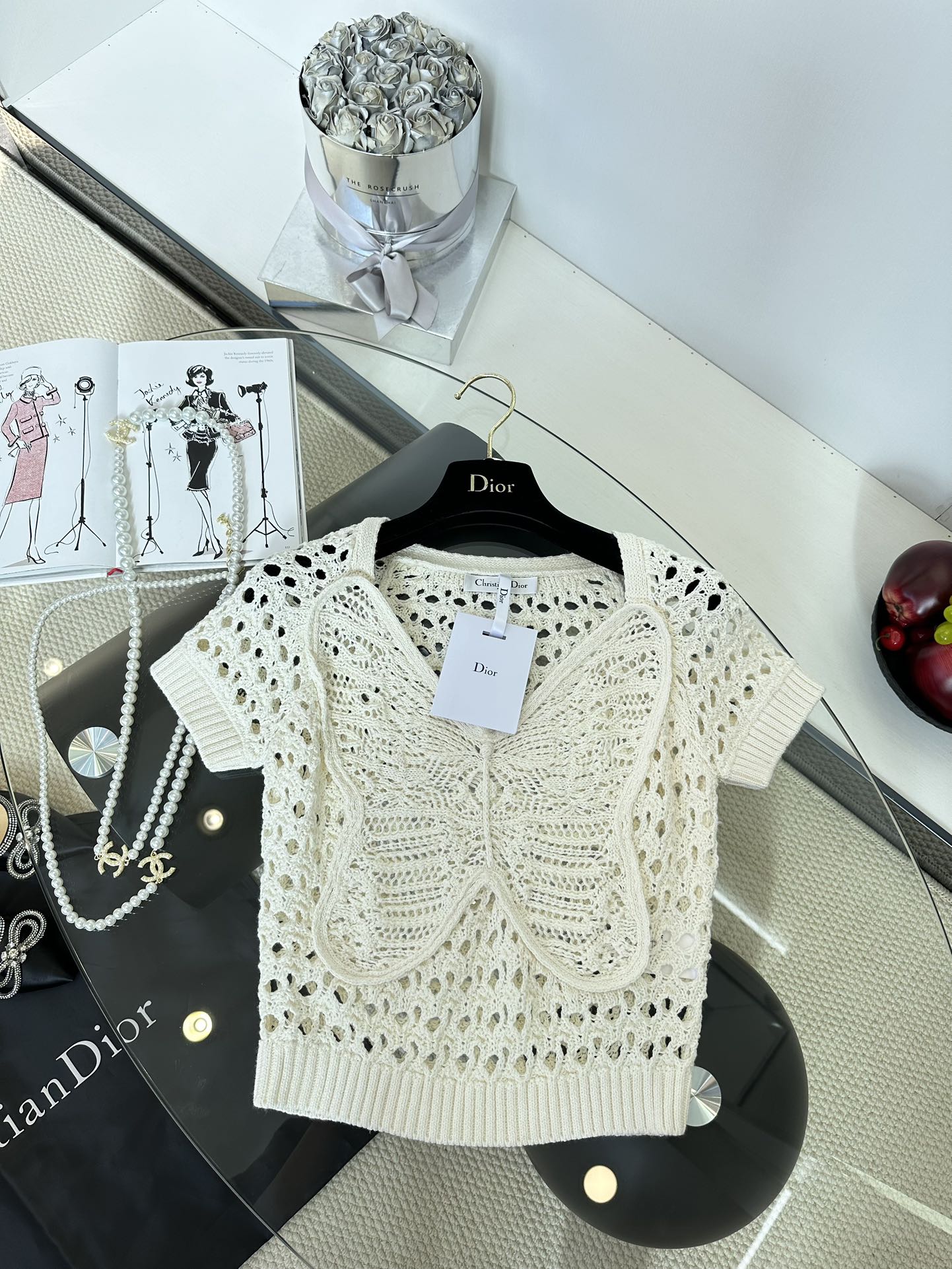 Crochet Knit Set with Floral Embroidery - Elegant Two-Piece Outfit 4 i1747326106 8150 2